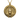 Front view of 14K gold vermeil Anubis pendant featuring detailed jackal god and ancient hieroglyph border