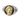 Greek goddess ring, front view on white background showing goddess relief