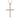 Pave Cross Pendant, front view on white background