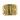 Front view of 14K gold vermeil biker ring showing bold block letters against a stippled textured background