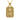 Front view of 14K gold vermeil rectangular dragon pendant featuring intricate borders and ornate dragon head