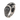 Perched falcon ring, oxidized silver, front angle view