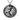 Leo zodiac pendant, oxidized silver, front view on white background