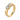 Three stone engagement ring, gold vermeil, front view on white
