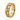 Nugget ring, gold vermeil, front view on white