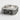 Heraldic Lily Ring, oxidized, front view