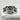 Love Heart Ring, oxidized silver, front view displayed on stone surface