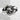 Infinity Heart Knot Ring, oxidized silver, front view
