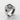 Ace of Spades Signet Ring, oxidized, angled view on stone
