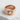 Card club ring in rose plated silver, front view product photo