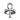 Frontal view of 925 sterling silver ankh cross ring featuring a bold oxidized finish on a white background.