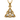Celtic Trinity Pendant, front view on white background