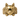 Peeking cat ring, front view on white background showing facial details