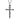INRI crucifix pendant, front view on white background