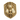 Close-up of gold vermeil Anubis skull ring featuring detailed jackal head and textured shield design.