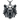 Top-down view of the silver Witcher Bear Pendant, showcasing its geometric design and aggressive expression on a dark slate surface.