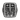 Crucifixion scene ring, front view on white background