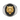 Roaring tiger ring, front view on white background