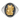 Maneki Neko signet ring, two color finish, front view on white