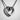 Infinity heart pendant, oxidized finish, angled product view