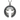 Front view of 925 sterling silver Jesus silhouette pendant with oxidized finish and sparkling stone border