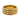Gold razor blade ring displaying detailed engraved typography and repeating blade motif on a clean white background.