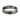 Ei Kanji Eternity Ring, oxidized silver, front view on white background