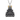 Osaka castle pendant, front view on white