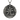 Close-up of 925 sterling silver light kanji pendant with gold vermeil Hikari character on hammered textured oxidized disc
