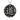 Close-up of 925 sterling silver Japanese kanji pendant featuring a 14K gold vermeil Do symbol on an oxidized hammered disc.