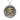Heaven kanji medallion pendant, front view on white background