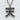 Close-up of the solid silver Ten kanji pendant resting on a textured white background highlighting craftsmanship