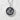 Detailed view of the solid sterling silver kanji pendant resting gracefully on a white textured stone surface
