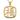fuku kanji fortune pendant, front view on white