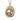 Ramen egg pendant, front view on white background