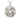 Gordian Knot Pendant, front view on white background