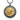 Close-up of two-tone Lydian lion coin pendant in 925 sterling silver and gold vermeil on a white background.