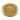Top-down view of a gold plated Hittite seal ring showcasing the winged sun disk and ancient hieroglyphs.