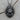 Detailed front view of roaring lion head necklace pendant showing oxidized finish and premium craftsmanship