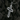 Back view of silver cross pendant showing geometric gold and silver architectural design with sturdy bail