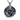 Silver lion pendant with oxidized details held by a man wearing a black shirt and silver rings, showing its scale.