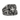 Top-down view of a silver Celtic cross ring showcasing the layered cross design and intricate scrollwork on a dark slate surface.