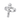 Handcrafted 925 sterling silver crucifix cross ring with INRI inscription isolated on a plain white background