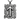 Teivaz Rune Pendant, oxidized silver, front view on white