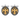925 sterling silver Scottish Rite cufflinks featuring 14K gold vermeil double-headed eagle on dark background