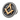 Twisted Rope Masonic Lapel Pin, front view on white background