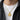 Front view of oxidized silver Masonic compass necklace on male model, showcasing the two-tone pendant design