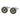 Masonic square and compass cufflinks, front view on white background