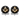 Front view of Masonic enamel cufflinks in sterling silver with gold compass emblem on white background