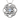 Witches knot pendant, front view on white background